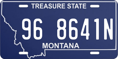 MT license plate 968641N
