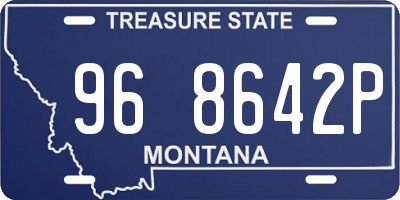 MT license plate 968642P
