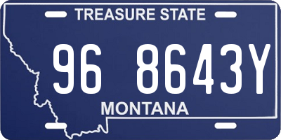 MT license plate 968643Y