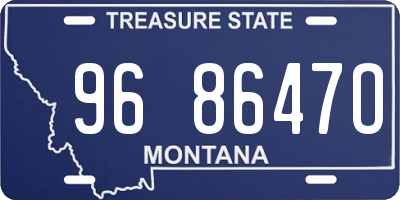 MT license plate 968647O