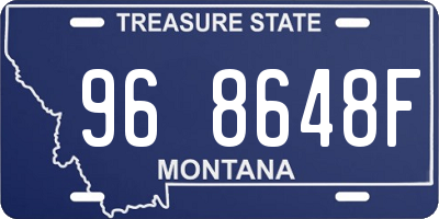 MT license plate 968648F