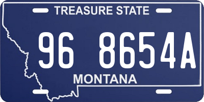MT license plate 968654A