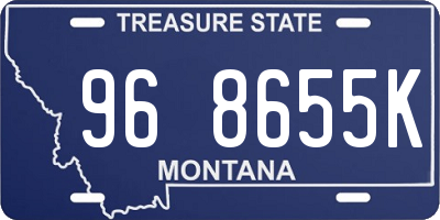 MT license plate 968655K