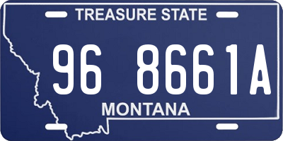 MT license plate 968661A