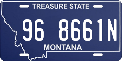 MT license plate 968661N