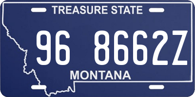 MT license plate 968662Z