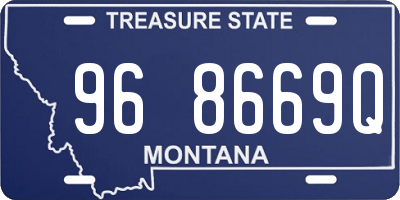 MT license plate 968669Q