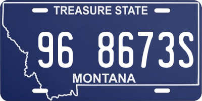 MT license plate 968673S