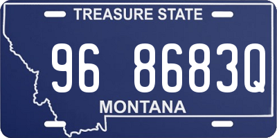 MT license plate 968683Q