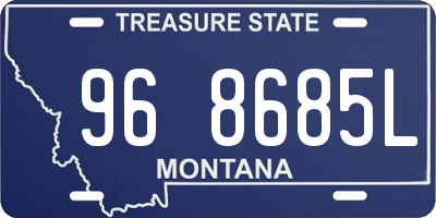 MT license plate 968685L