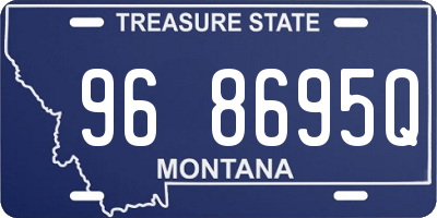 MT license plate 968695Q