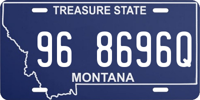 MT license plate 968696Q