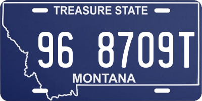 MT license plate 968709T
