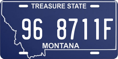 MT license plate 968711F