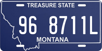 MT license plate 968711L