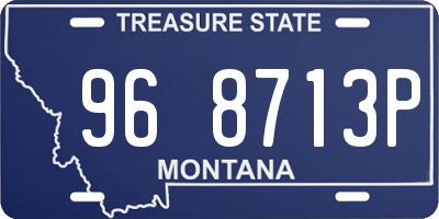 MT license plate 968713P