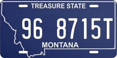 MT license plate 968715T