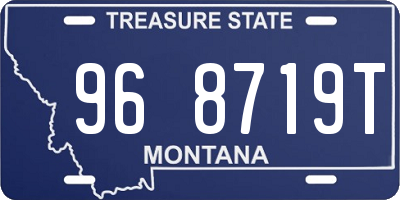 MT license plate 968719T