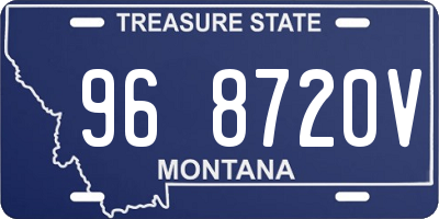 MT license plate 968720V