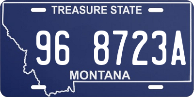MT license plate 968723A