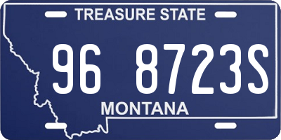 MT license plate 968723S