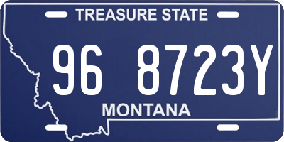 MT license plate 968723Y