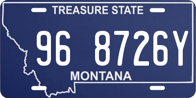 MT license plate 968726Y
