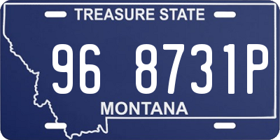 MT license plate 968731P