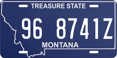 MT license plate 968741Z