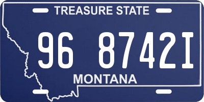 MT license plate 968742I