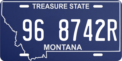 MT license plate 968742R