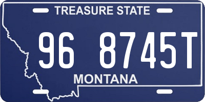 MT license plate 968745T