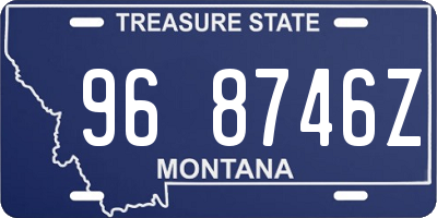 MT license plate 968746Z