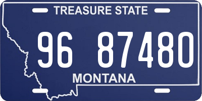 MT license plate 968748O