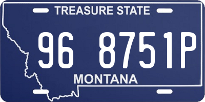 MT license plate 968751P