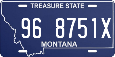 MT license plate 968751X