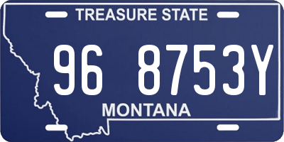 MT license plate 968753Y
