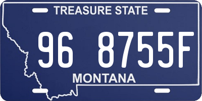 MT license plate 968755F