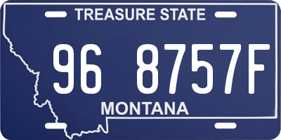 MT license plate 968757F