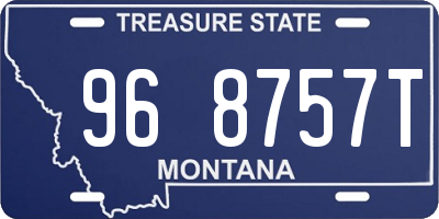 MT license plate 968757T