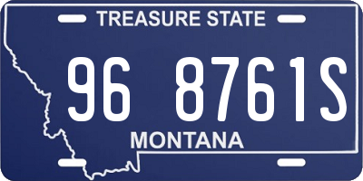 MT license plate 968761S