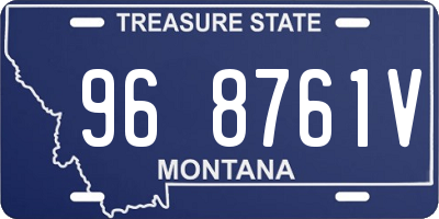 MT license plate 968761V
