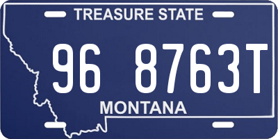 MT license plate 968763T