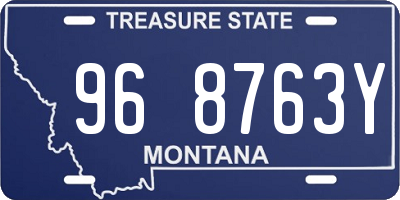 MT license plate 968763Y