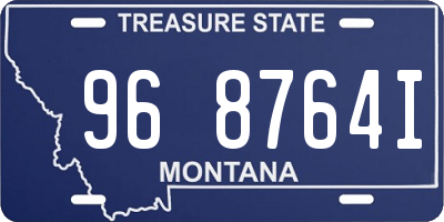 MT license plate 968764I