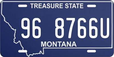 MT license plate 968766U