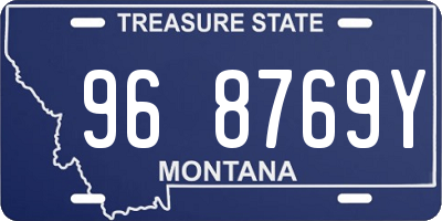 MT license plate 968769Y