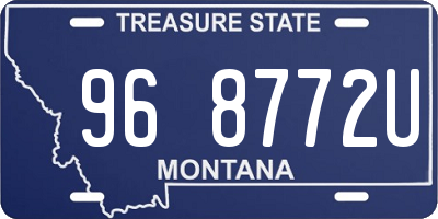 MT license plate 968772U