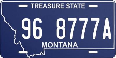 MT license plate 968777A