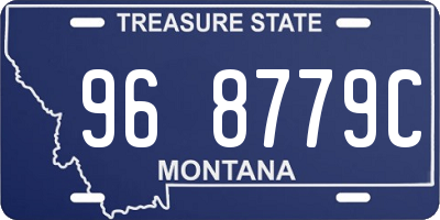 MT license plate 968779C